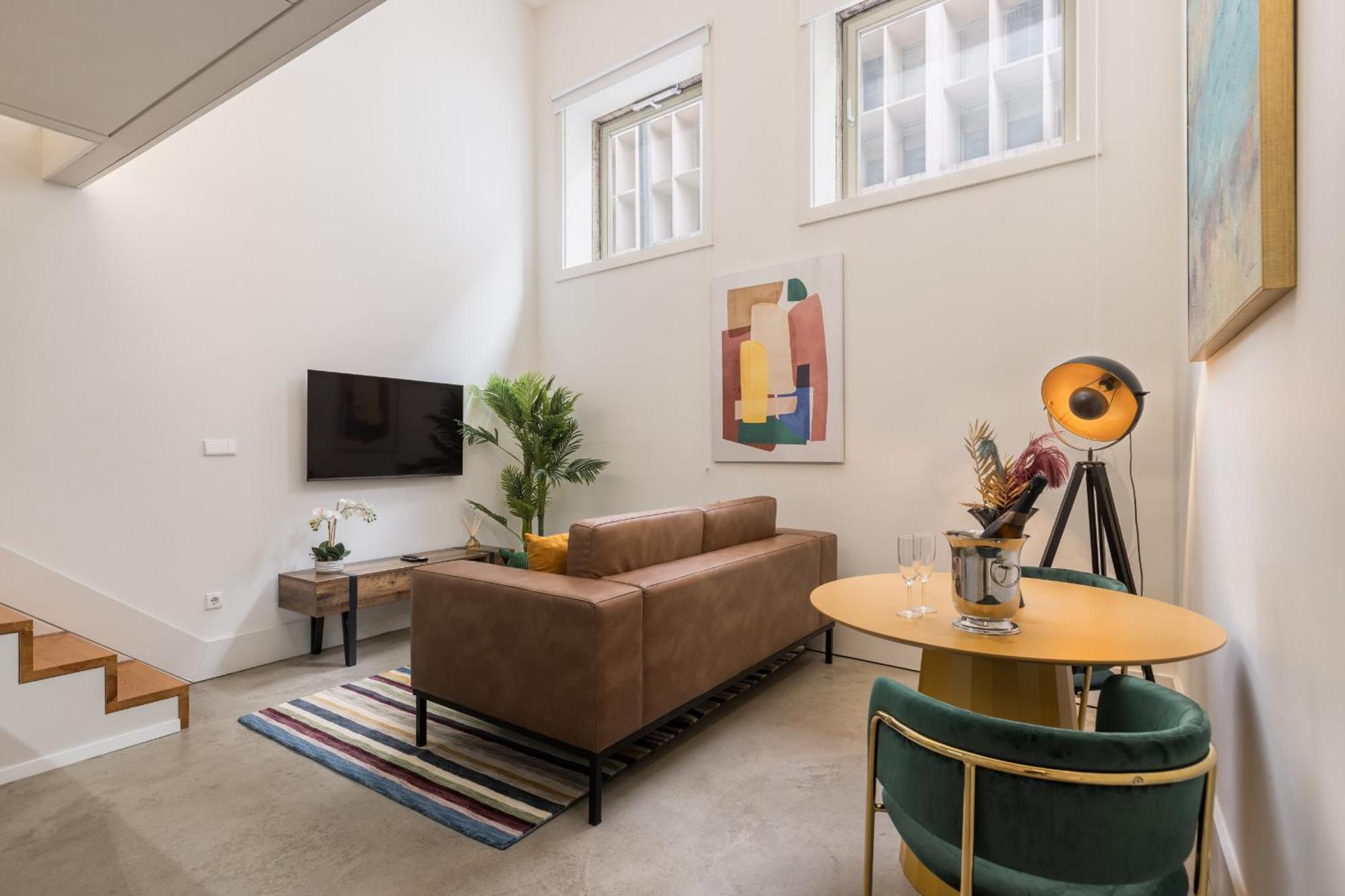 Ferienwohnung Industrial Cozy Loft Downtown Porto Exterior foto