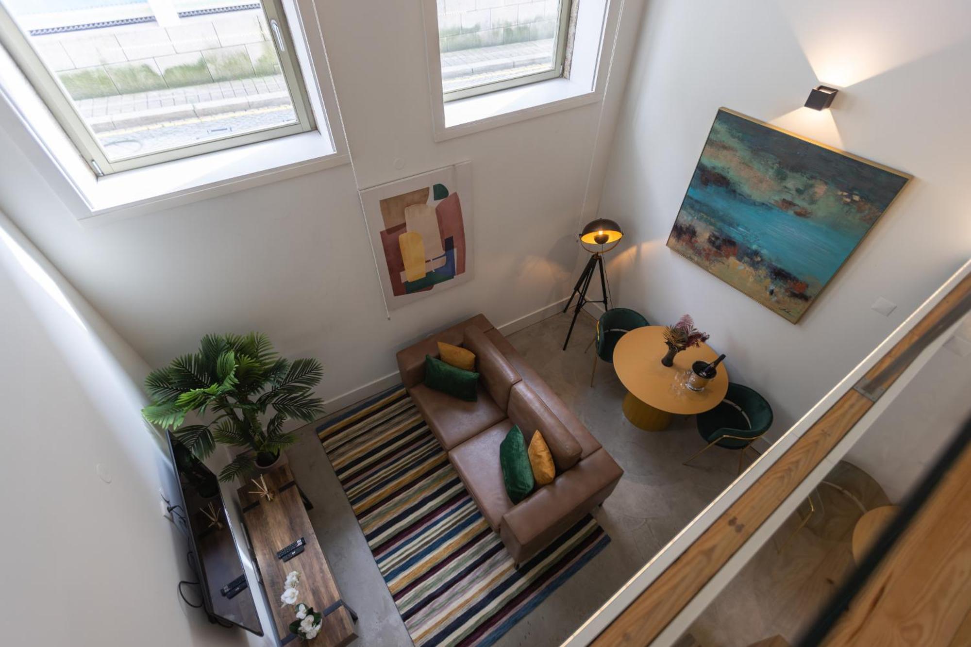 Ferienwohnung Industrial Cozy Loft Downtown Porto Exterior foto