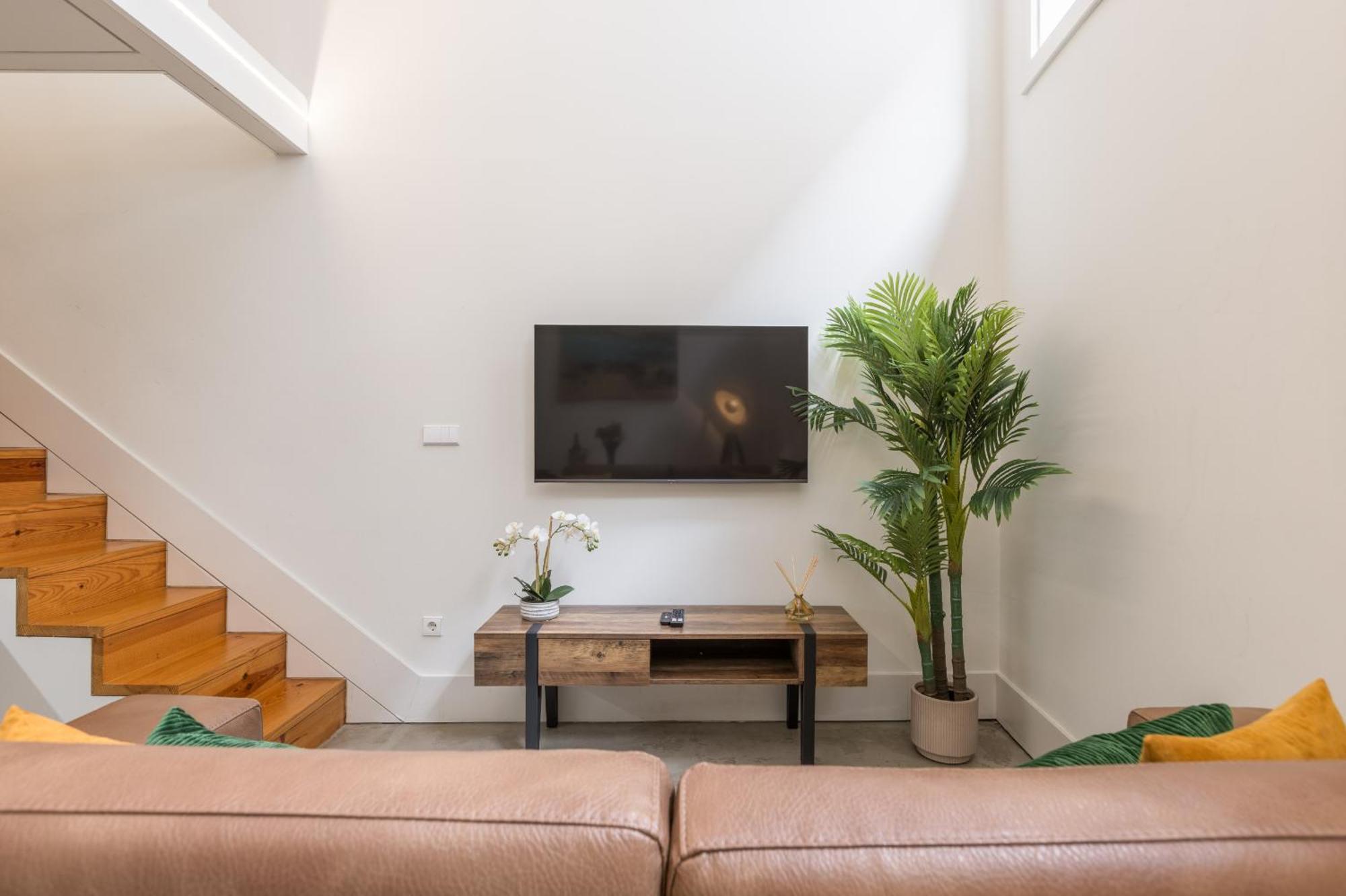 Ferienwohnung Industrial Cozy Loft Downtown Porto Exterior foto
