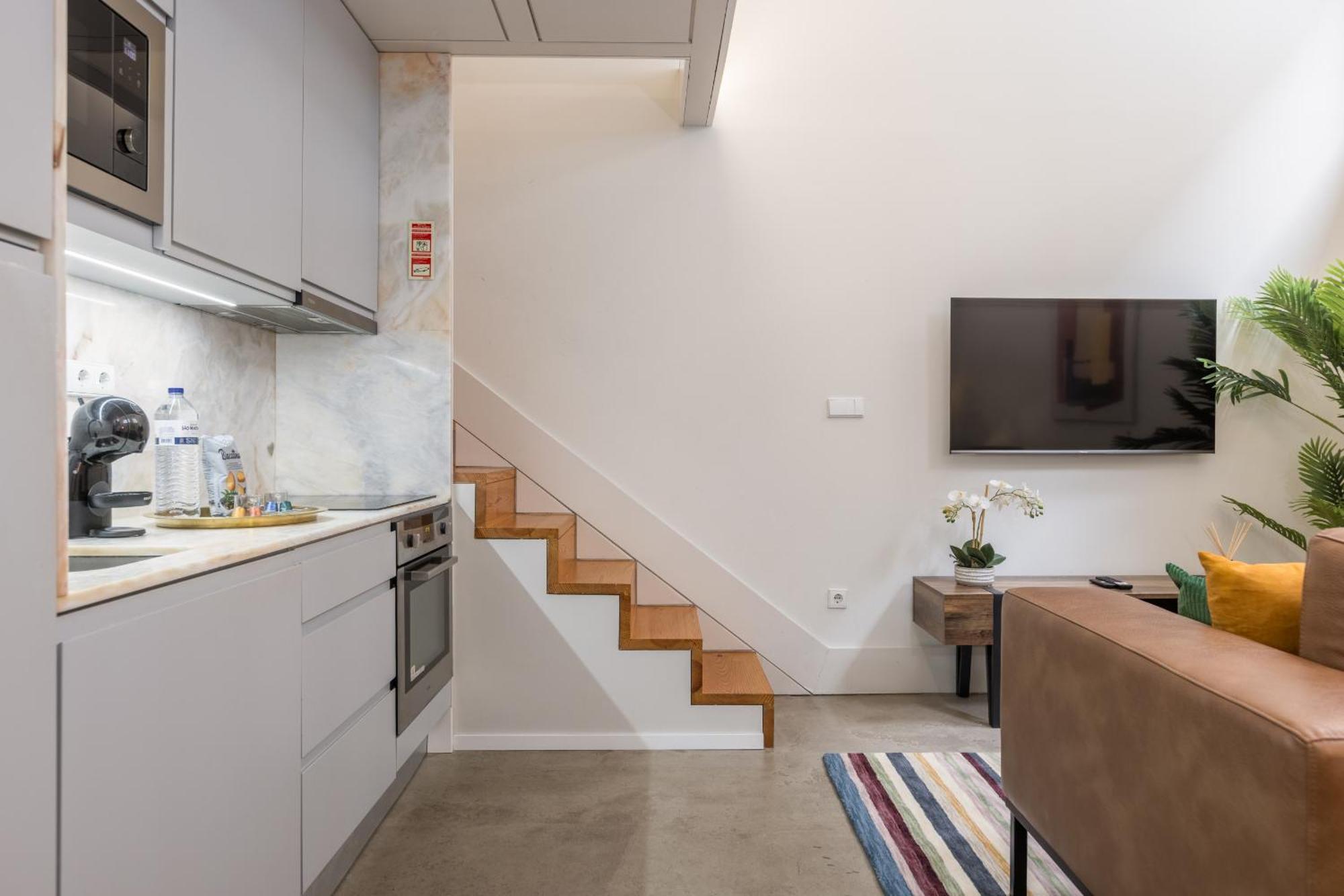 Ferienwohnung Industrial Cozy Loft Downtown Porto Exterior foto